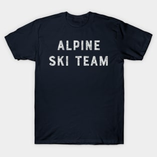 Vintage-looking Alpine Ski Team T-Shirt